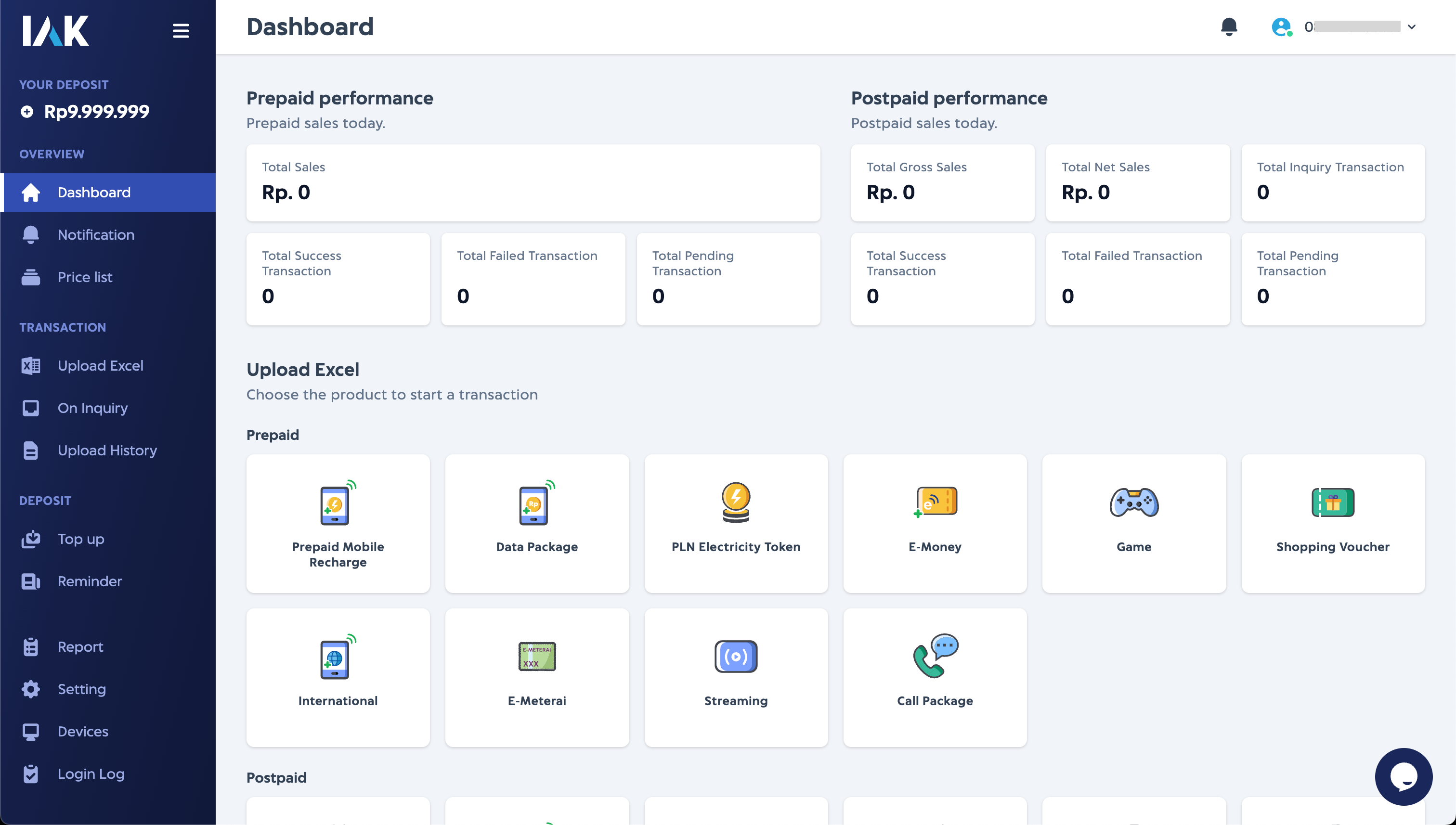 IAK id Dashboard