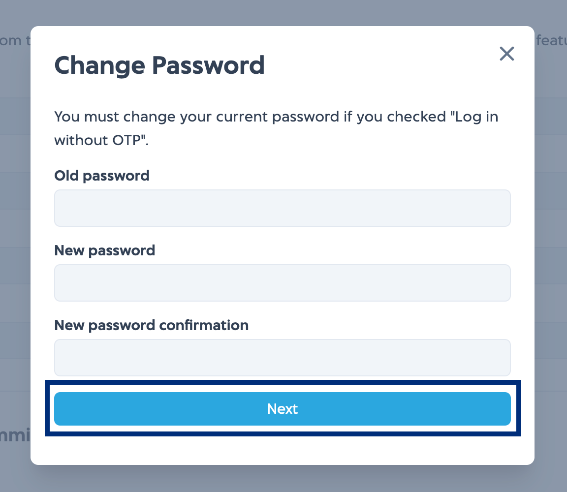 API user can login without OTP