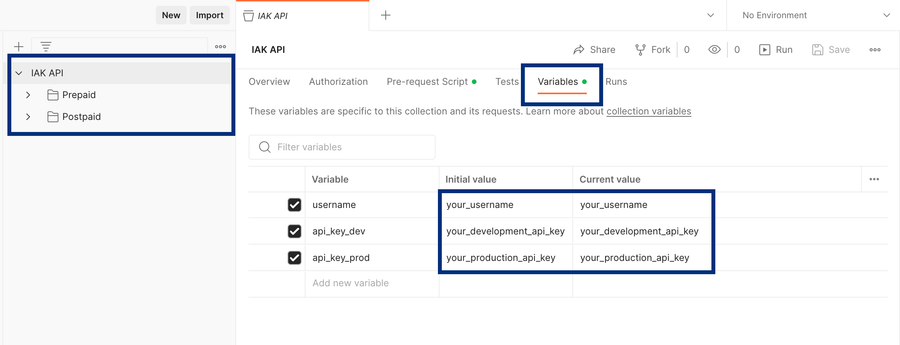 Initialize Postman Collection