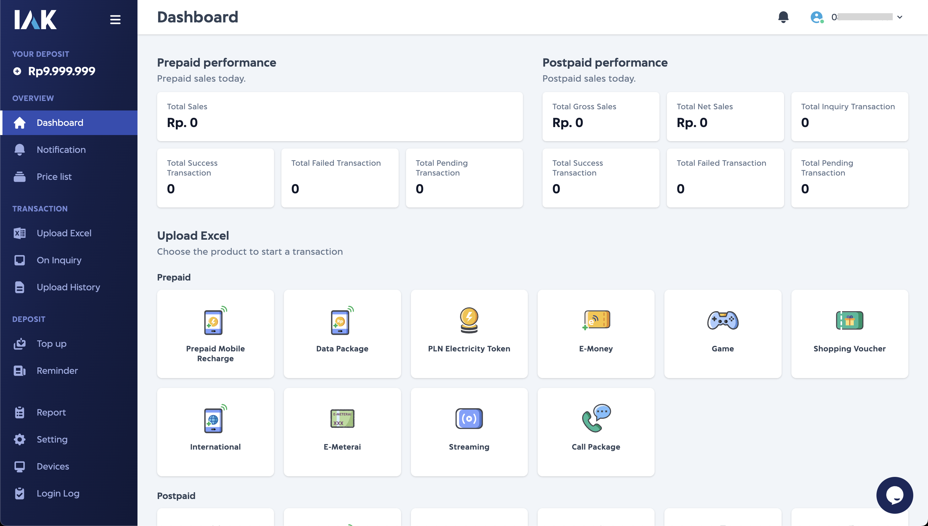 IAK id Dashboard